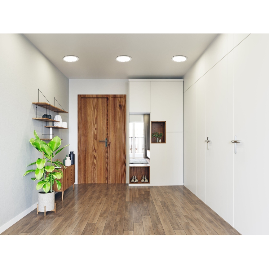 Eglo - LED vannasistabas iebūvējamais griestu gaismeklis ar regulējamu spilgtumu LED/16,5W/230V IP44 ZigBee Ø 21,6 cm