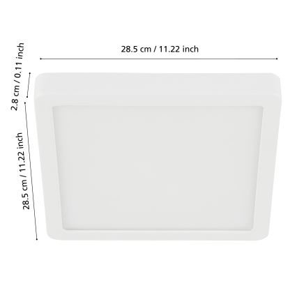 Eglo - LED Aptumšojama vannas istabas griestu lampa LED/19,5W/230V 2700-6500K IP44 ZigBee