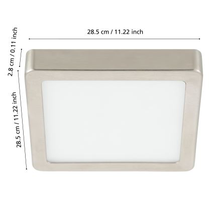 Eglo - LED Aptumšojams vannas istabas griestu lampa LED/19,5W/230V 2700-6500K IP44 ZigBee