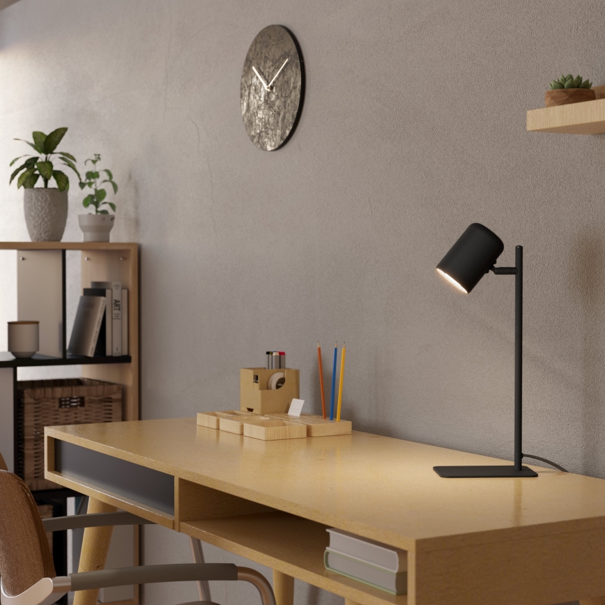 Eglo - LED Galda lampa 1xGU10/4,5W/230V melna