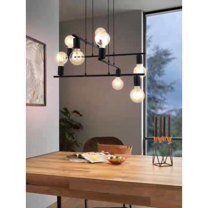 Eglo - Lustra ar auklu 8xE27/40W/230V