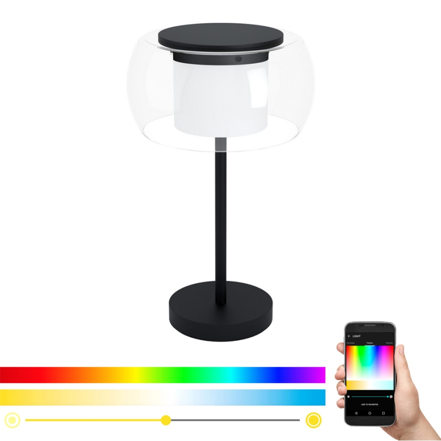 Eglo 99024 - LED RGB galda lampa BRIAGLIA-C ar regulējamu spilgtumu LED/15W/230V