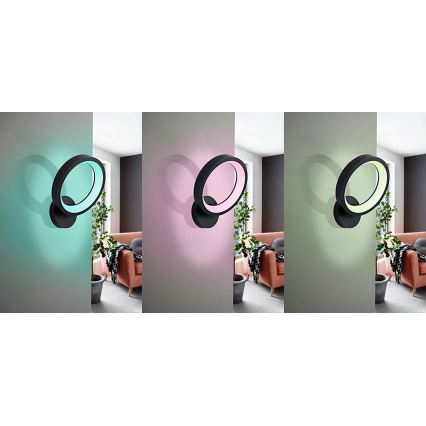 Eglo 99028 - LED RGB dimējams sienas gaismeklis MARGHERA-C LED/16W/230V