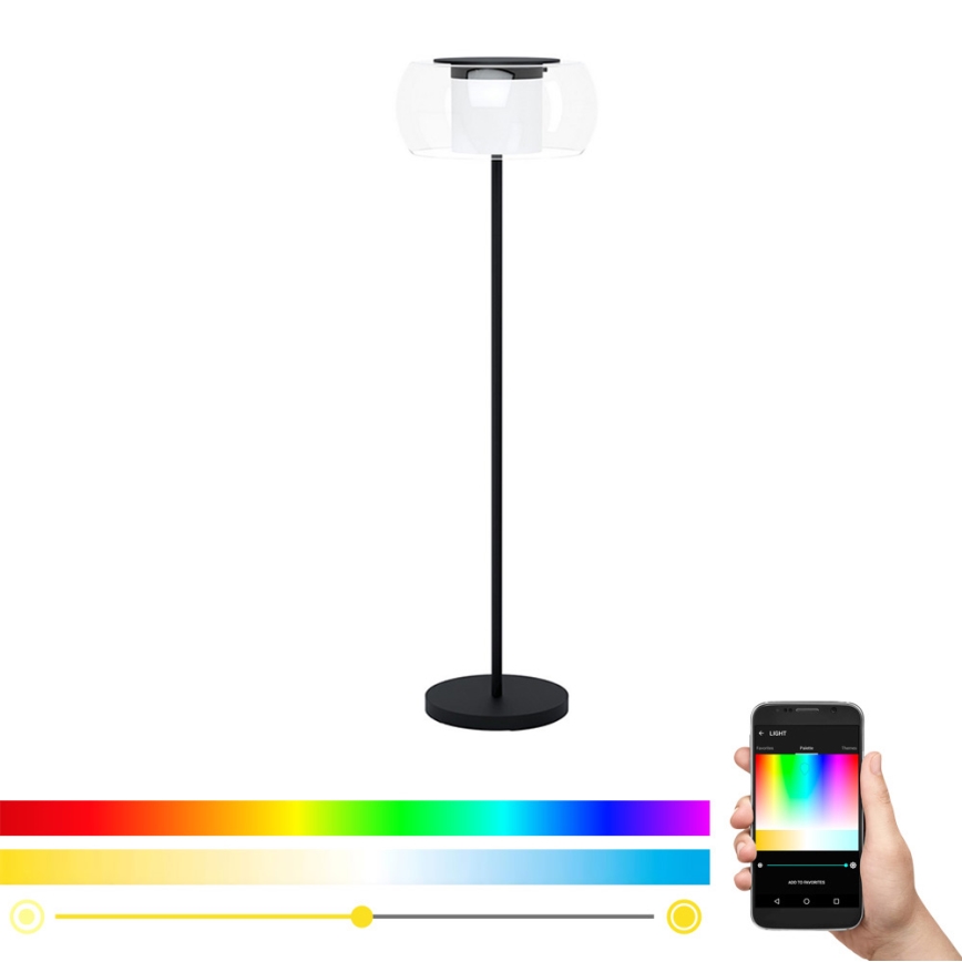 Eglo 99037 - LED RGB grīdas lampa ar regulējamu gaismas intensitāti BRIAGLIA-C LED/24,8W/230V
