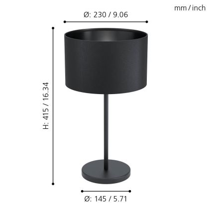Eglo - Galda lampa 1xE27/40W/230V