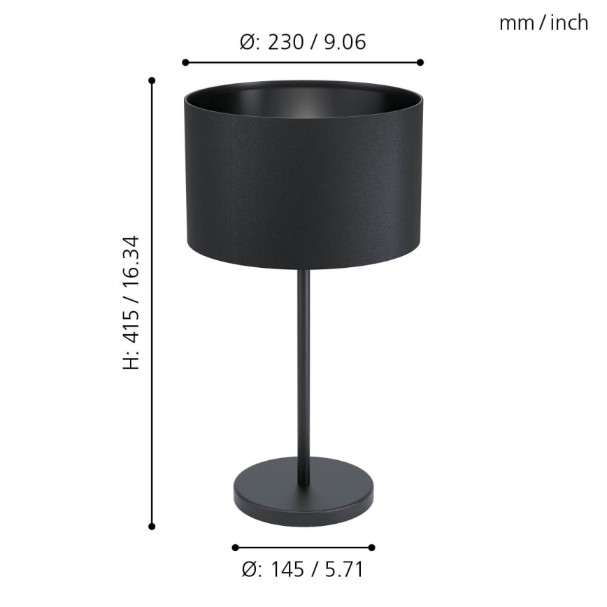 Eglo - Galda lampa 1xE27/40W/230V