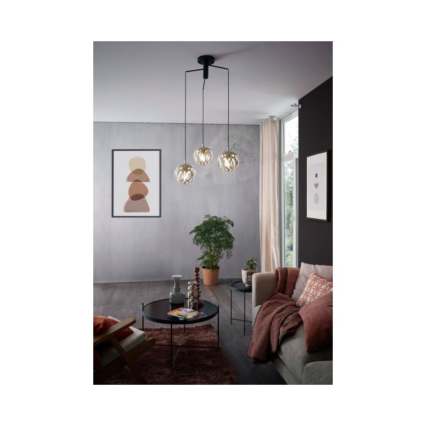 Eglo - Lustra ar auklu 3xE27/60W/230V