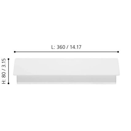 Eglo - LED Sienas gaisma LED/12W/230V