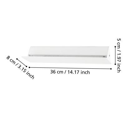 Eglo - LED Sienas gaisma LED/12W/230V