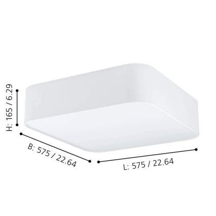Eglo - Griestu gaismeklis 5xE27/25W/230V