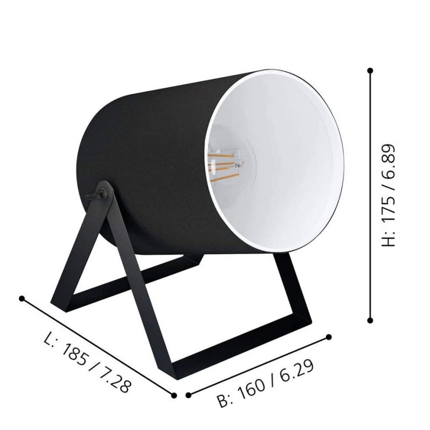 Eglo - Galda lampa 1xE27/25W/230V