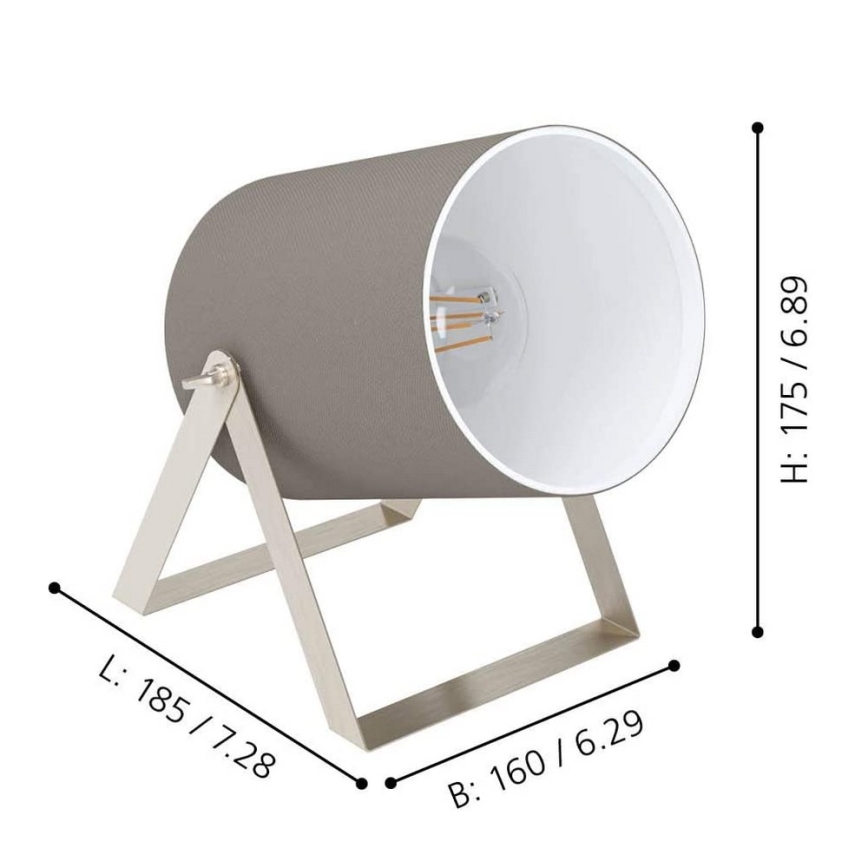 Eglo - Galda lampa 1xE27/25W/230V
