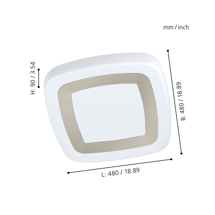Eglo - LED griestu gaismeklis LED/22W/230V