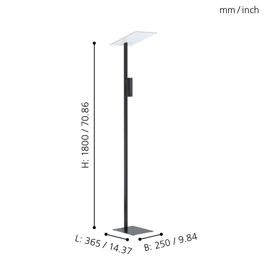 Eglo - LED Stāvlampa 2xGU10/5W/230V