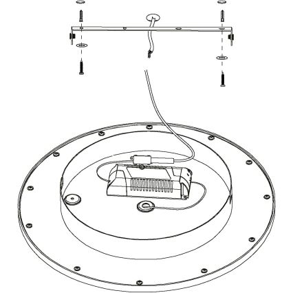 Eglo - LED RGB Regulējams griestu gaismeklis TURCONA-C LED/15W/230V + tālvadības pults