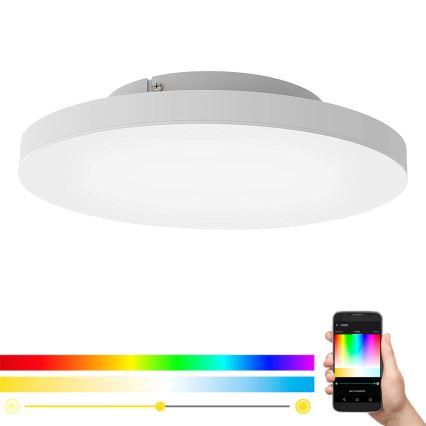 Eglo - LED RGB Aptumšojams griestu gaismeklis TURCONA-C LED/20W/230V + TP