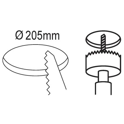 Eglo - LED Padziļinājuma gaismeklis LED/16,5W/230V