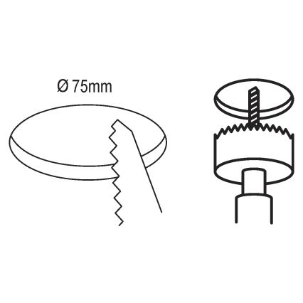 Eglo - LED Vannas istabas iegremdēts gaismeklis LED/2,7W/230V IP44