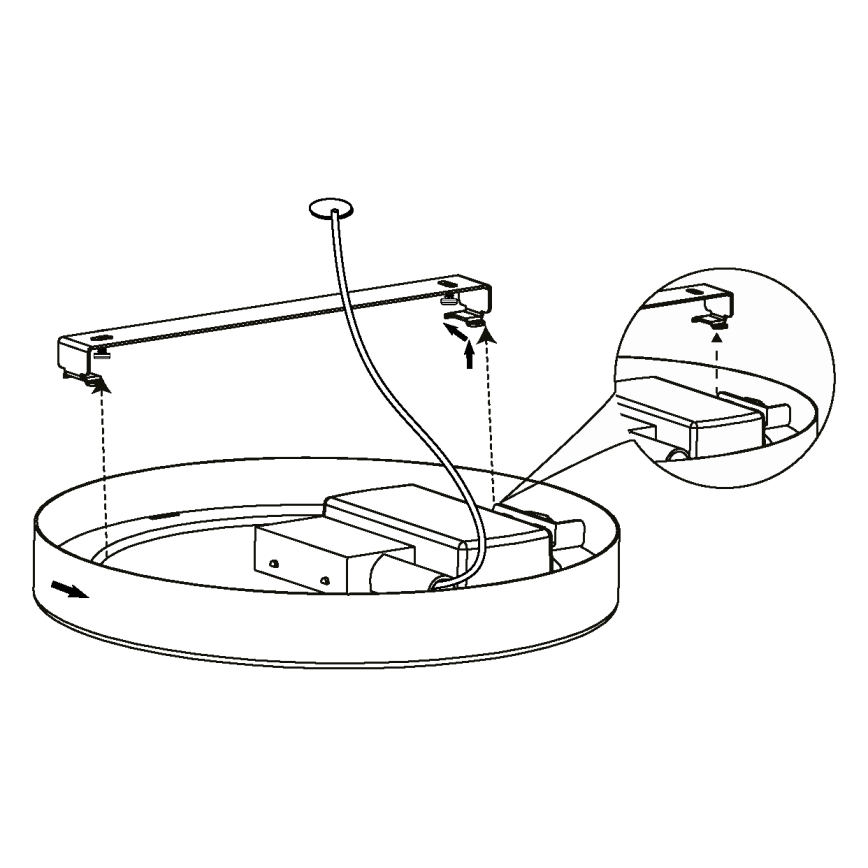 Eglo - LED Griestu gaismeklis LED/16,5W/230V