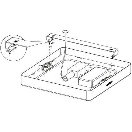 Eglo - LED griestu lampa LED/10,5W/230V 16x16 cm