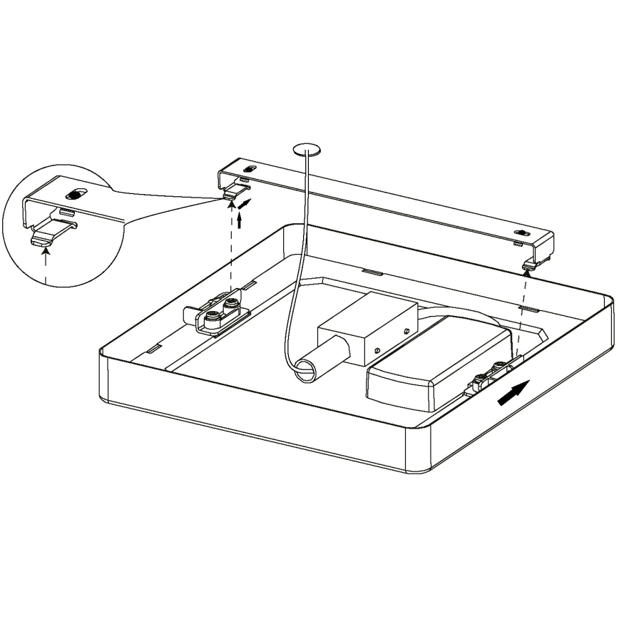 Eglo - LED griestu lampa LED/10,5W/230V 16x16 cm
