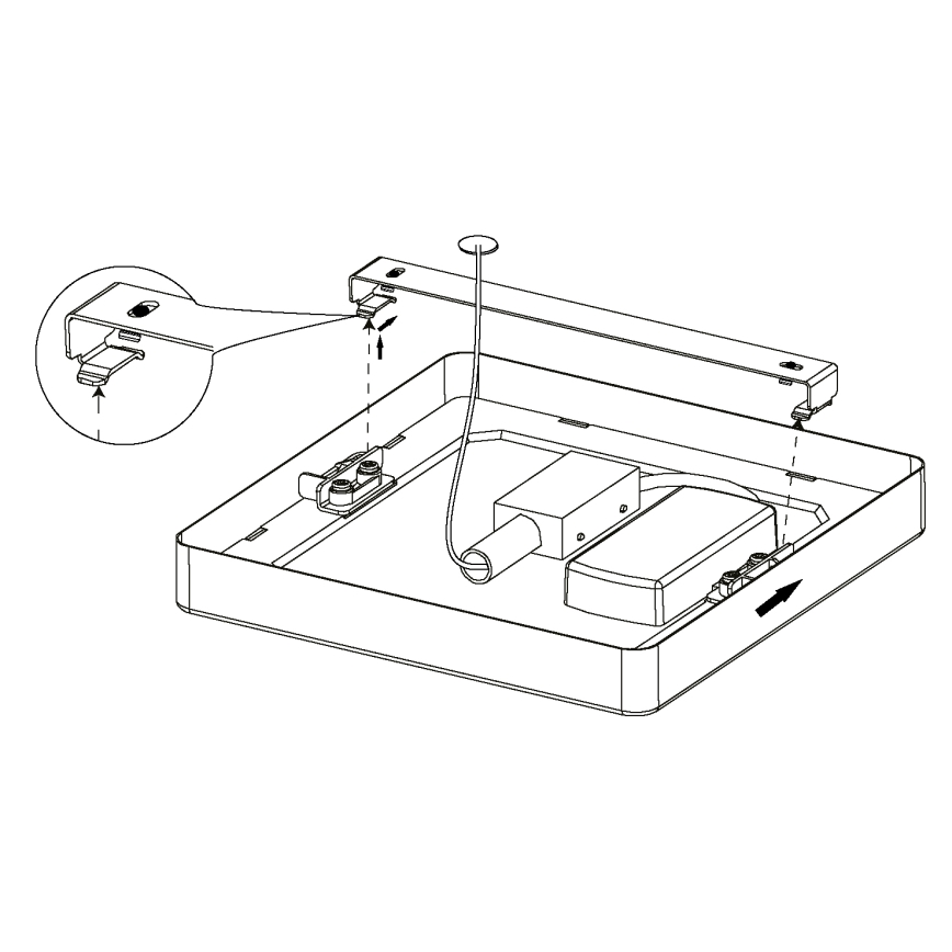 Eglo - LED Griestu gaismeklis LED/10,5W/230V 16x16 cm