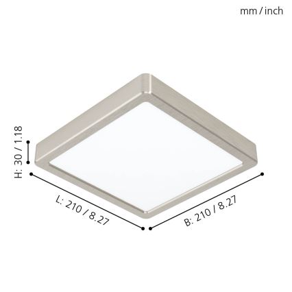 Eglo - LED Griestu gaismeklis LED/16,5W/230V