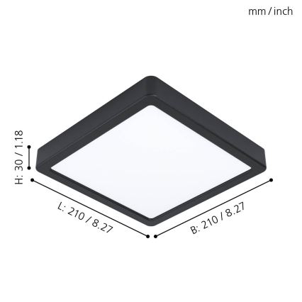 Eglo - LED Griestu gaismeklis LED/16,5W/230V