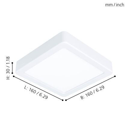 Eglo - LED Griestu gaismeklis  LED/10,5W/230V