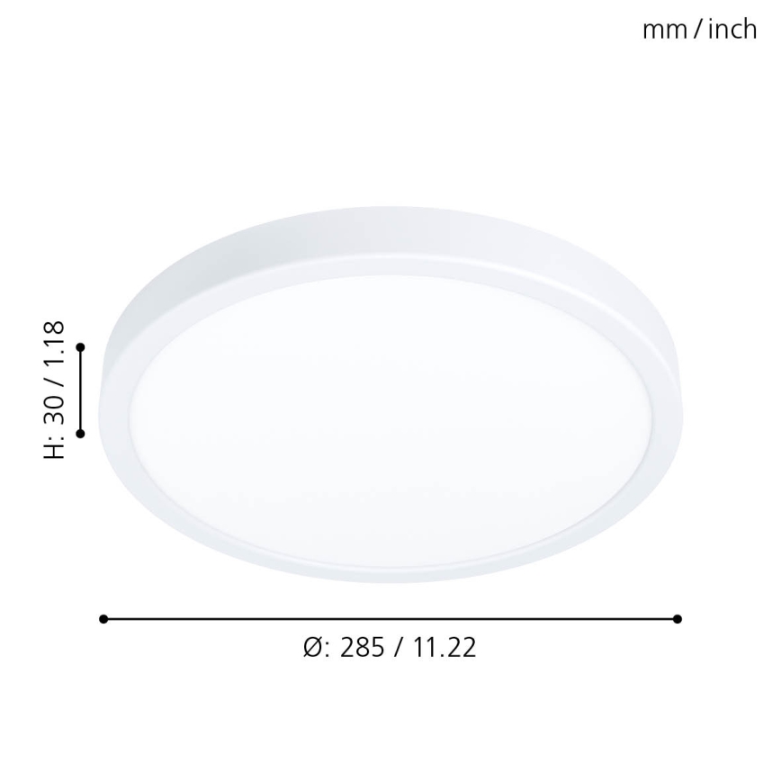 Eglo - LED Aptumšojams griestu gaismeklis LED/20W/230V