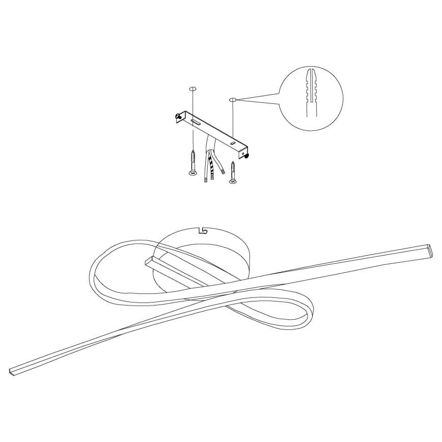 Eglo - LED Griestu gaismeklis LED/21W/230V