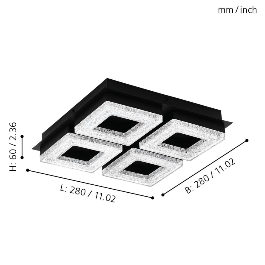 Eglo - LED Griestu gaismeklis 4xLED/4W/230V