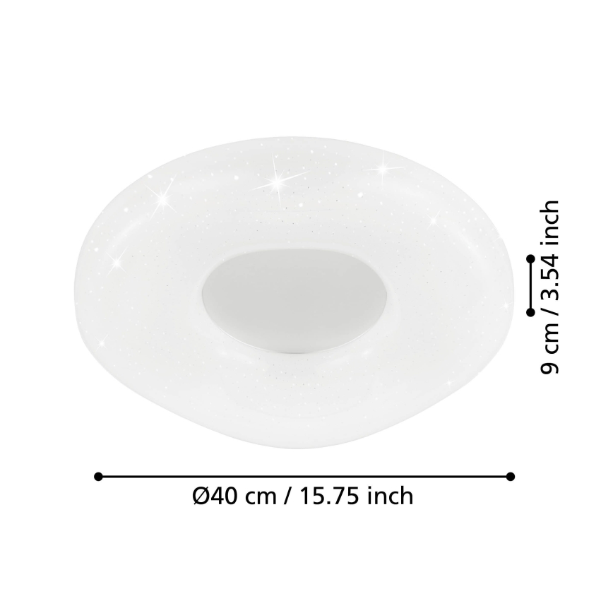 Eglo - LED Aptumšojama griestu lampa LED/18W/230V + tālvadības pults