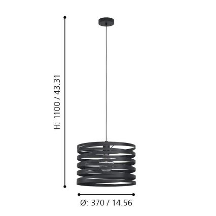 Eglo - Lustra ar auklu 1xE27/40W/230V