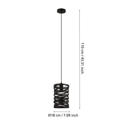 Eglo - Lustra ar auklu 1xE27/40W/230V