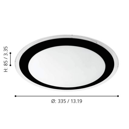 Eglo - LED Griestu gaismeklis LED/18W/230V