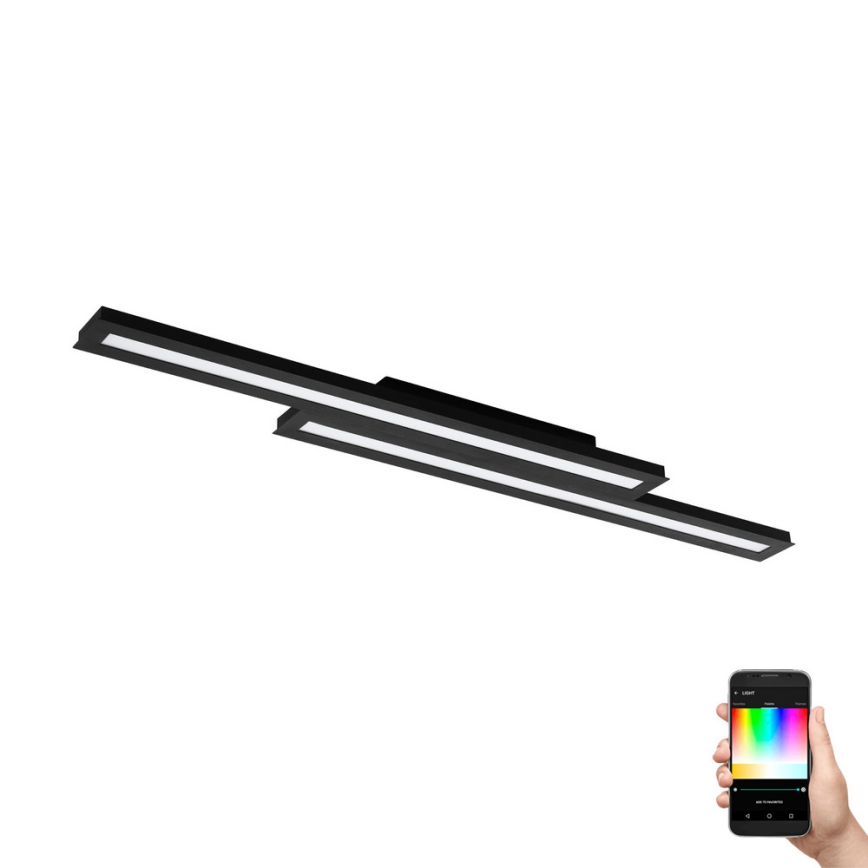 Eglo - LED RGB Aptumšojams griestu gaismeklis SALITERAS-C 2xLED/10W/230V