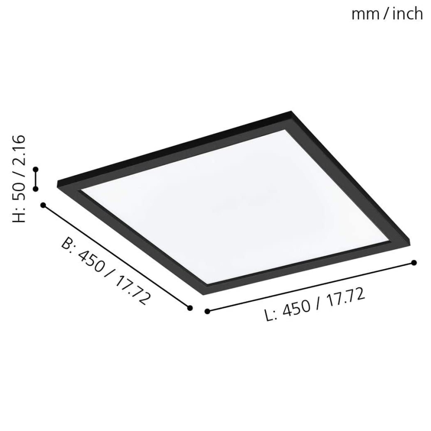 Eglo - LED RGBW Aptumšojama griestu lampa SALOBRENA-C LED/20W/230V + tālvadības pults