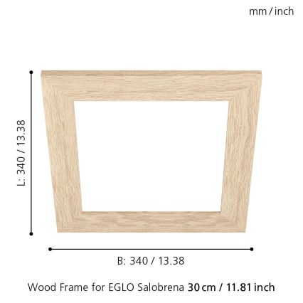 Eglo 99421 - Griestu lampas rāmis SALOBRENA 300x300 mm