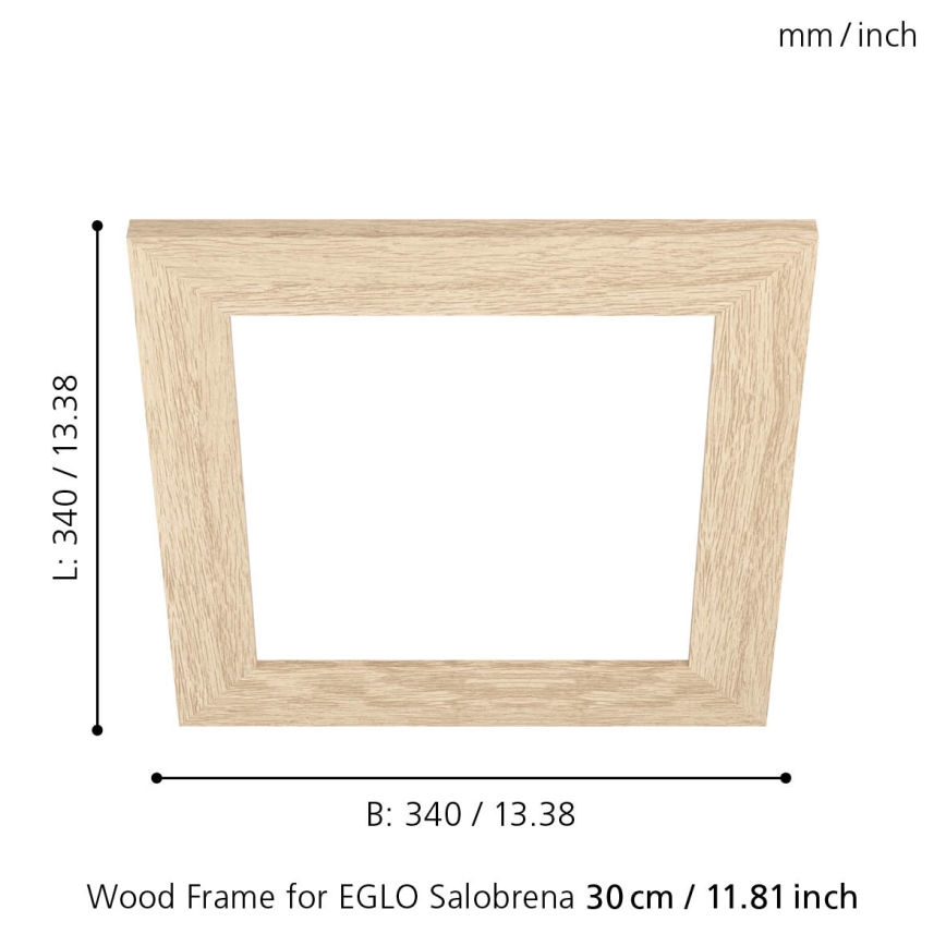 Eglo 99421 - Griestu lampas rāmis SALOBRENA 300x300 mm