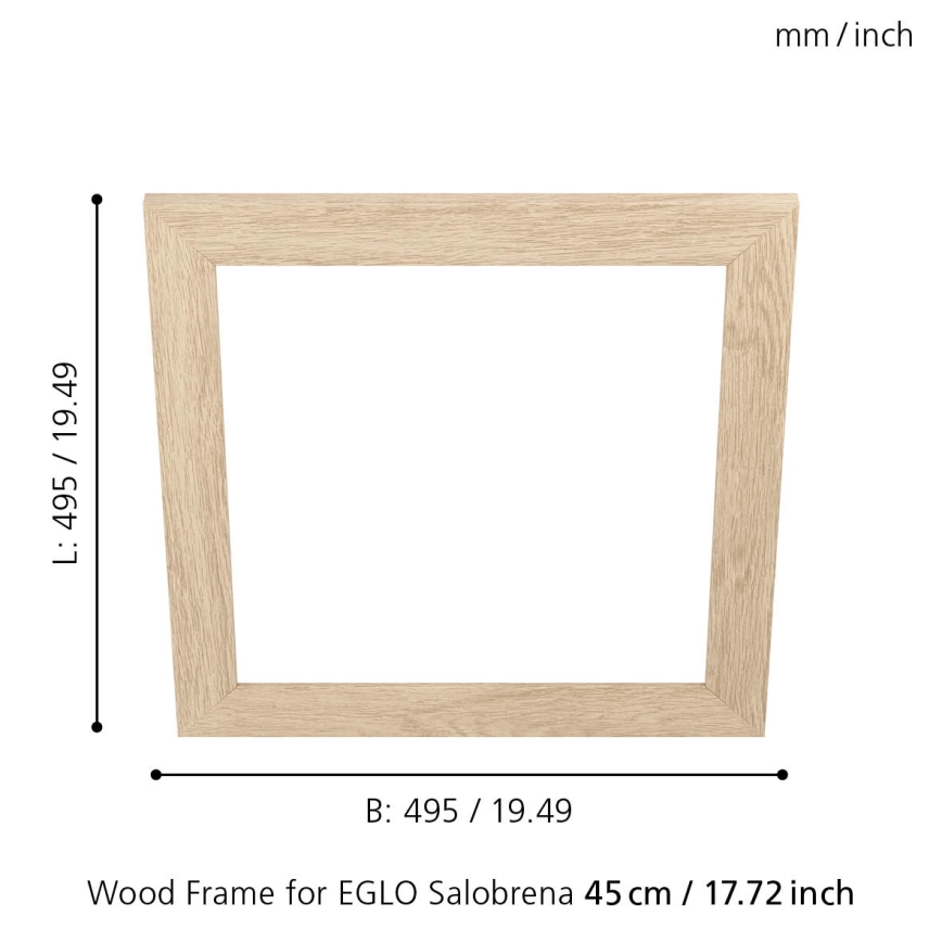 Eglo 99422 - Griestu lampas rāmis SALOBRENA 450x450 mm