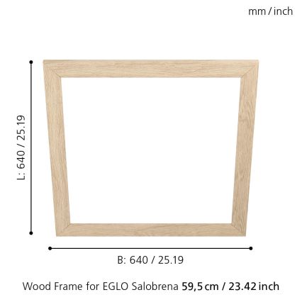 Eglo - Gaismekļa rāmis SALOBRENA 595x595 mm