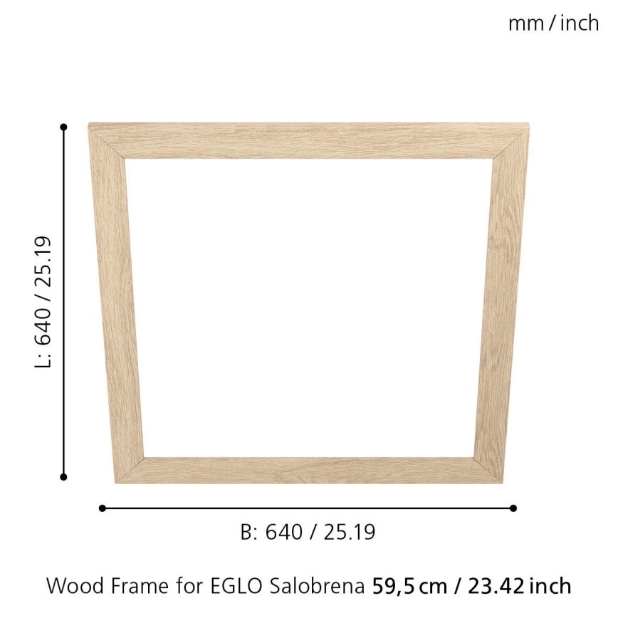 Eglo - Gaismekļa rāmis SALOBRENA 595x595 mm