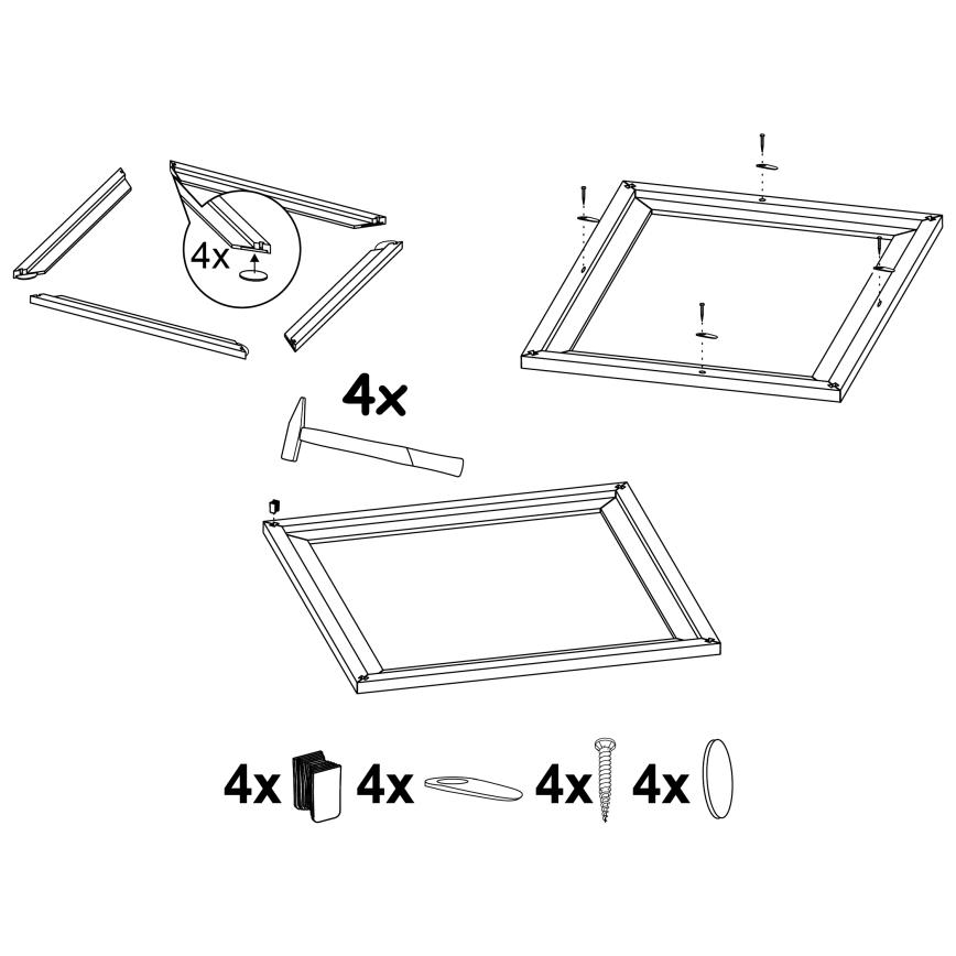 Eglo - Gaismekļa rāmis SALOBRENA 595x595 mm