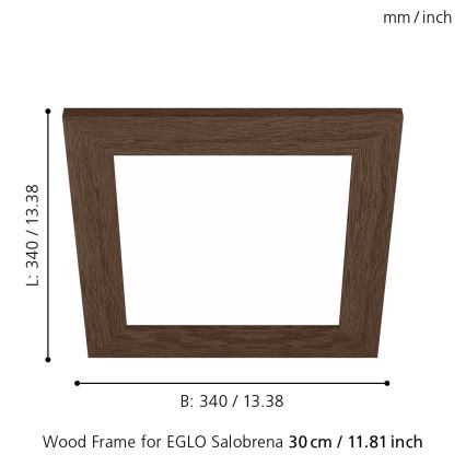 Eglo 99425 - Griestu lampas rāmis SALOBRENA 300x300 mm