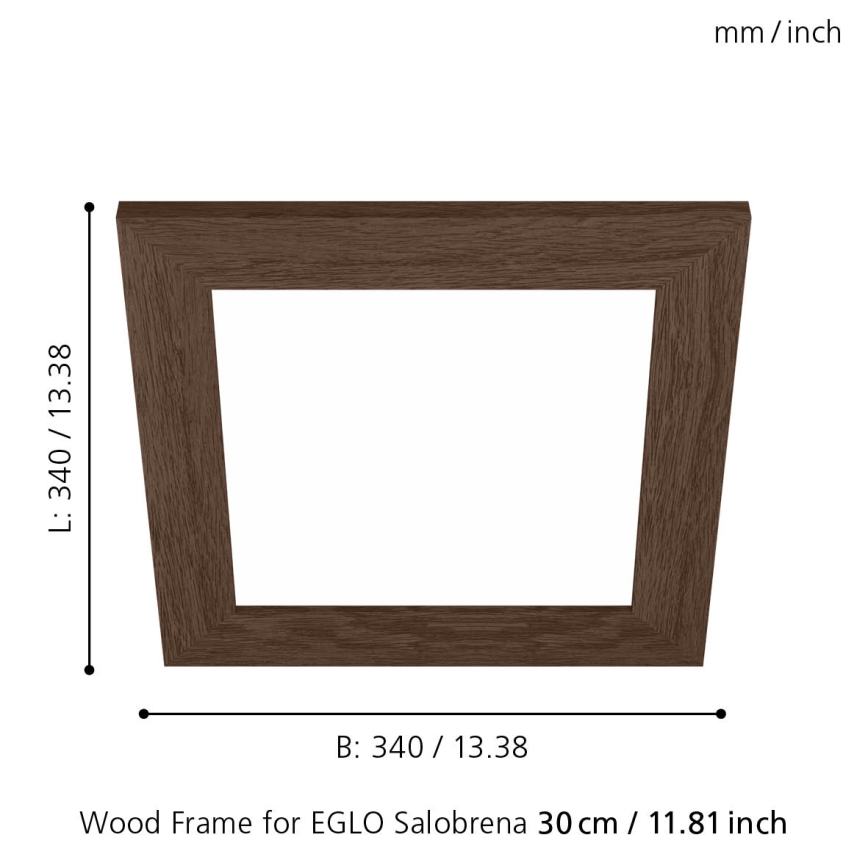 Eglo 99425 - Griestu lampas rāmis SALOBRENA 300x300 mm