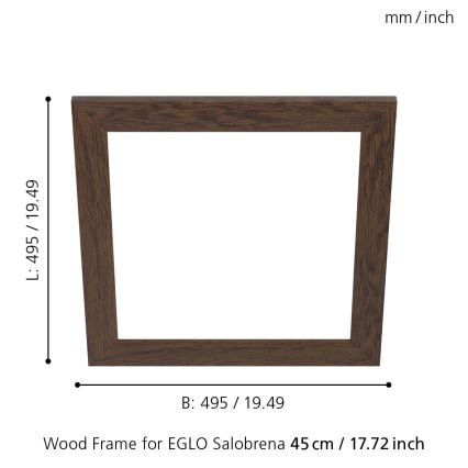 Eglo - Gaismekļa rāmis SALOBRENA 450x450 mm