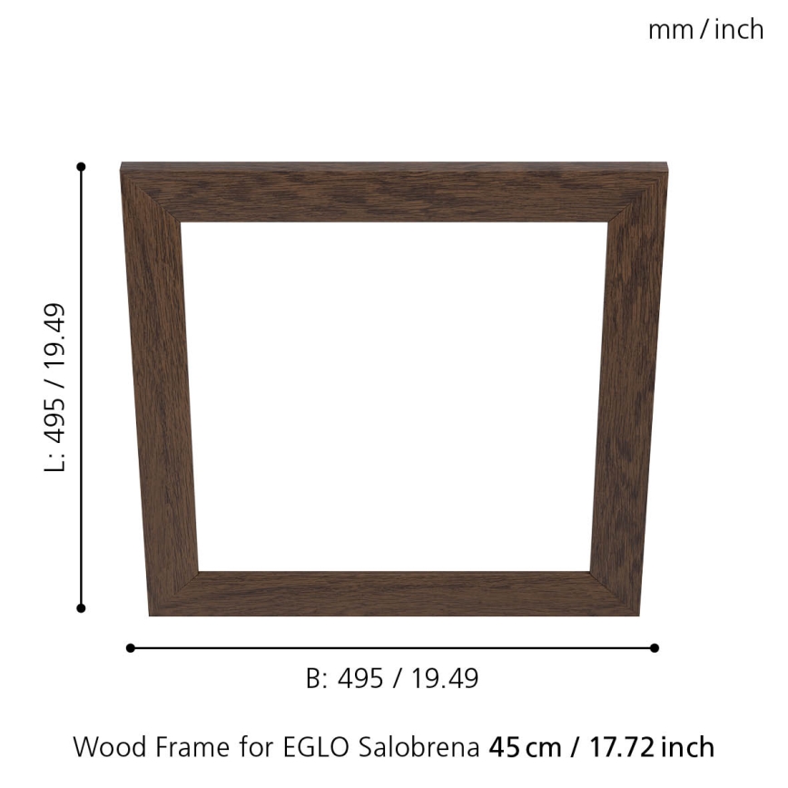 Eglo - Gaismekļa rāmis SALOBRENA 450x450 mm