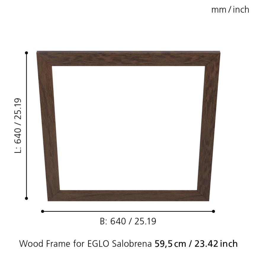 Eglo - Gaismekļa rāmis SALOBRENA 595x595 mm