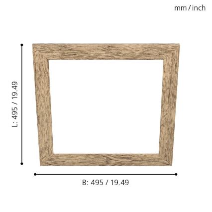 Eglo - Gaismekļa rāmis SALOBRENA 450x450 mm